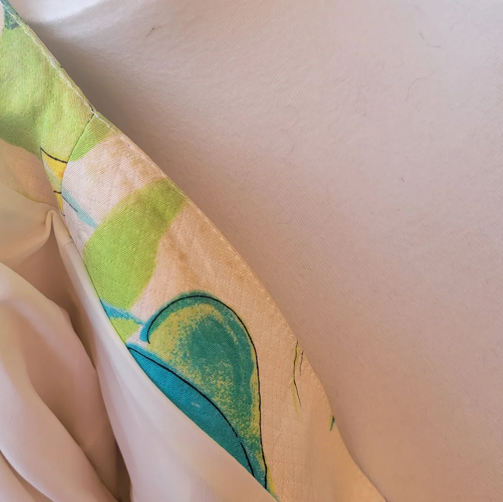 Emanuel Ungaro Parallele Floral Silk Vintage Blazer Cream size 8 - Picture 8 of 12